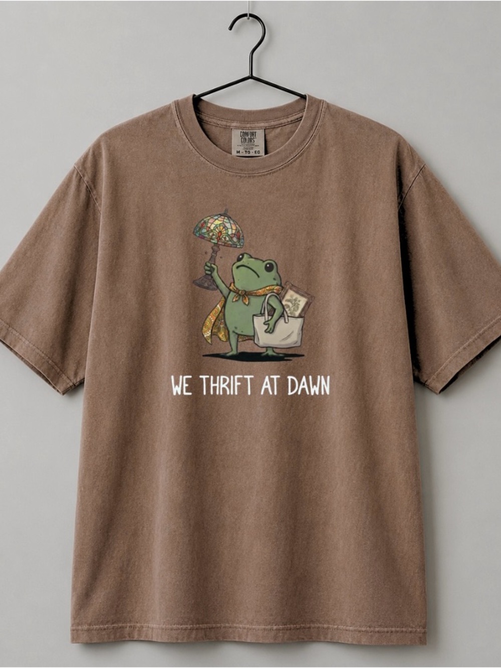 Comfort Colors We Thrift at Dawn Frog Graphic Tee